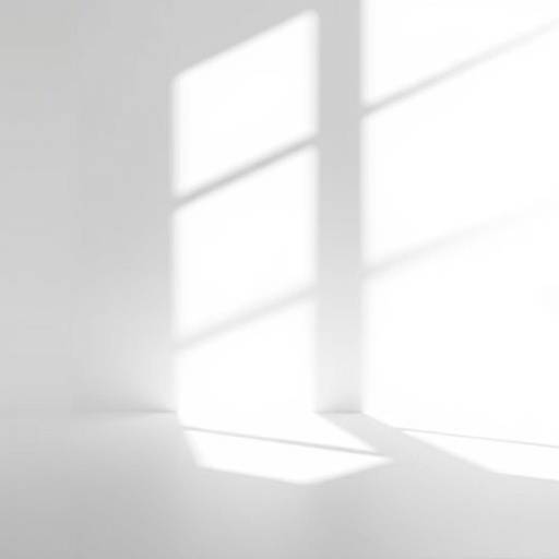 An abstract composition focusing on the play of light and shadow within a studio space.